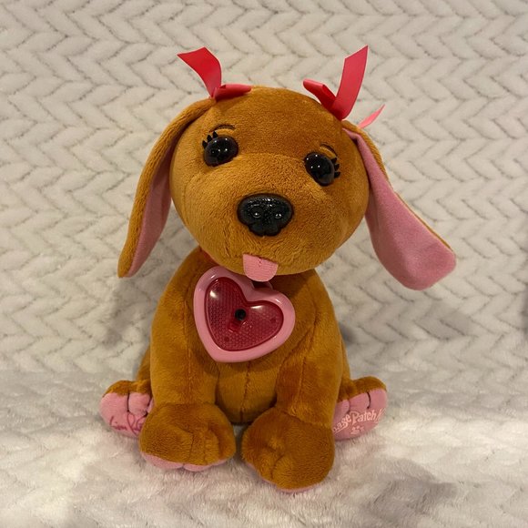 CPK Cabbage Patch Kids Adoptimals Brown Pink Bows Puppy Dog - Picture 1 of 3